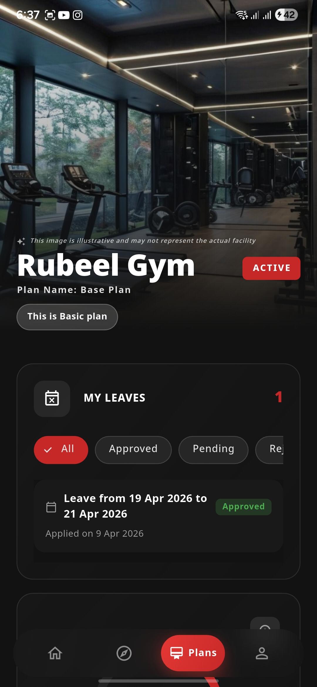 Plans Screen
